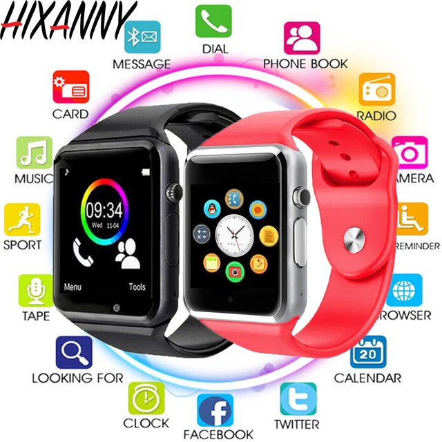 A1 Bluetooth Смарт часы W8 для Apple Watch с камерой 2G SIM TF слот карт Smartwatch телефон Android IPhone