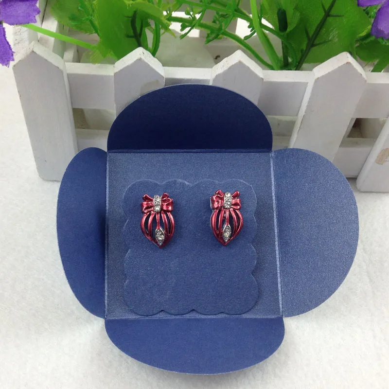 DIY Серьга карты серьги коробка 13X13 см крышка внутренняя карта 5x5