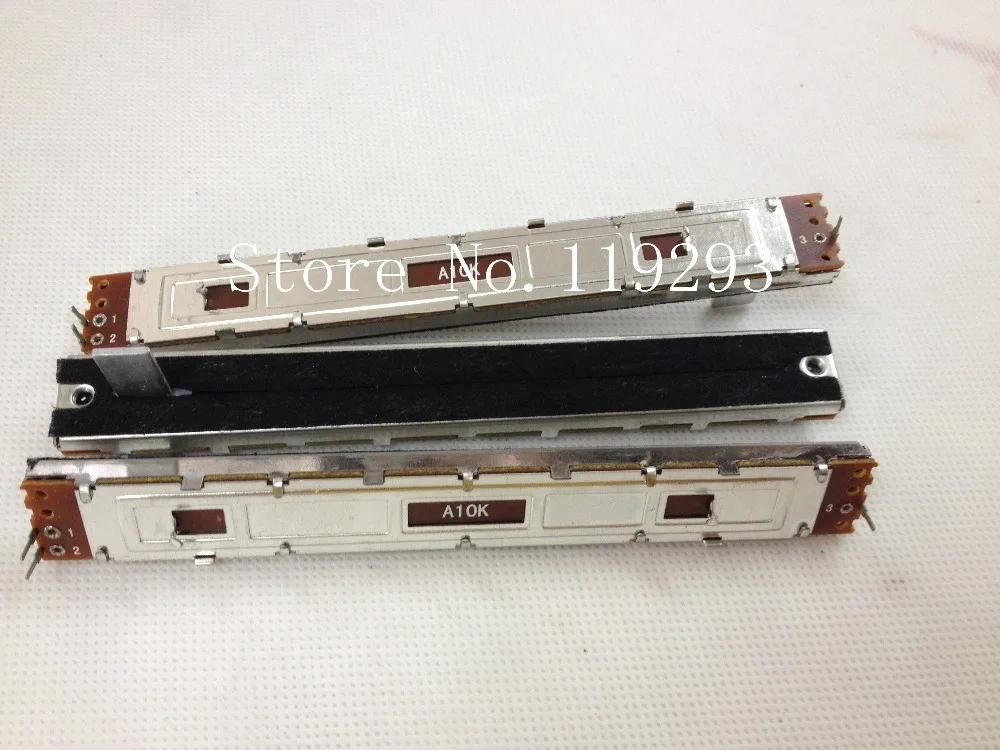

[BELLA]Mixer fader Potentiometer switch SC-100N A10K B10K 12.8CM 128MM 15MM handle Potentiometer switch Single DOUBLE Slide--10P