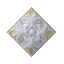 10 шт. наклейки для плитки с цветочным узором самоклеющиеся клейкие плитки художественные диагональные 3D наклейки для пола для декора ванной комнаты и кухни