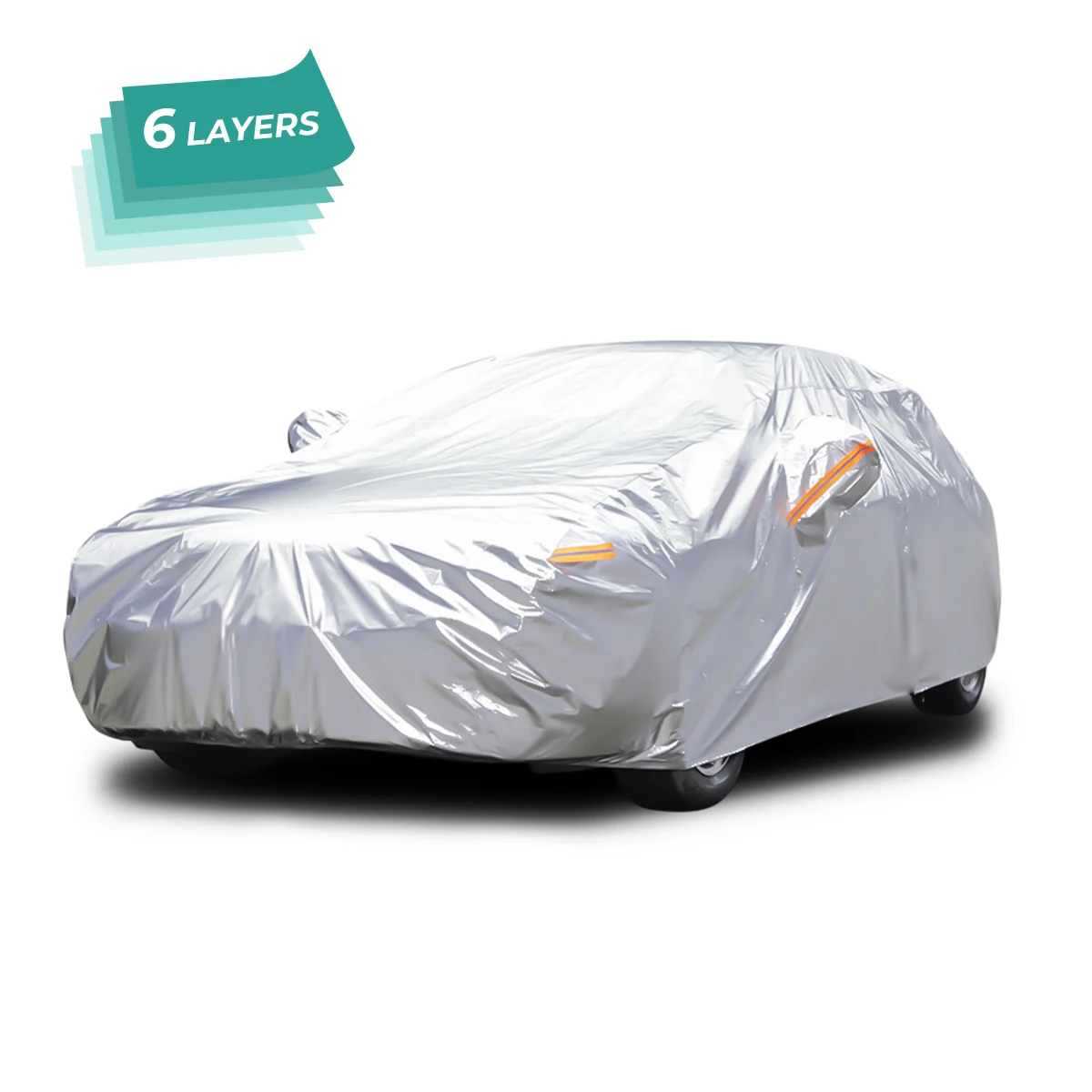 

Car Covers Outdoor Sun Dust Rain Snow UV Protecte 6 layers high-density and breathable materials Protection for SUV XL