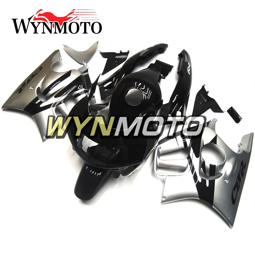 Полный обтекатели для Honda CBR600F3 1995-1996 год впрыск АБС пластмасса F3 95 96 тела Наборы мотоцикл черный, серебристый цвет обтекатель для корпуса