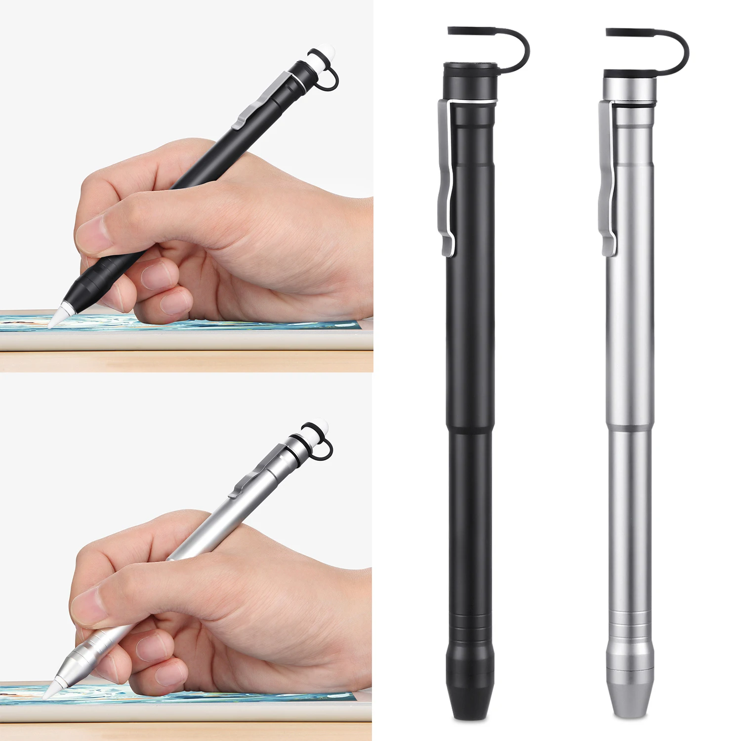 

Aluminum Alloy Three-stage Detachable Protective Case Cover Protector Pouch Sleeve for Apple Pencil iPencil iPad Pen Accessories