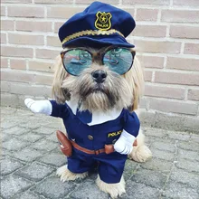 Забавная Одежда для собак Pet костюм cool dog Хеллоуин костюм щенок одежда наряд для собаки Костюмы медсестра полицейский 20S2Q
