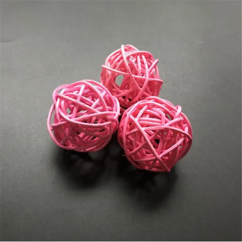 

25pcs Pink Rattan ball for led string lights fairy christmas home wedding party decoration patio light