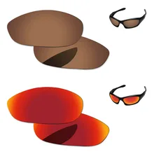 Огонь красный& Медь коричневый 2 пары Поляризованные замены линзы для монстр очки для собак Frame UVA и UVB Защита