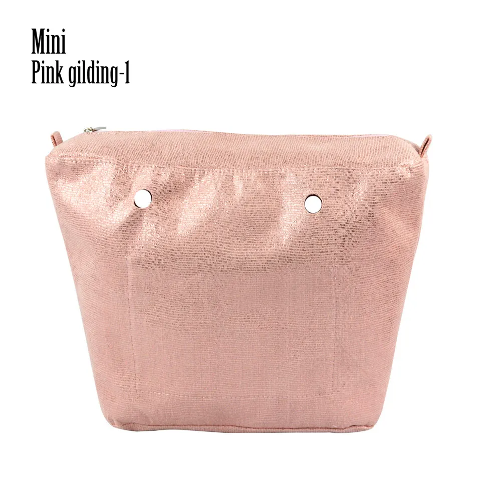 TANQU 1 шт Obag внутренняя позолоченная Водонепроницаемая вставка для классической Мини O сумки женские сумки через плечо сумки - Цвет: Mini Pink1
