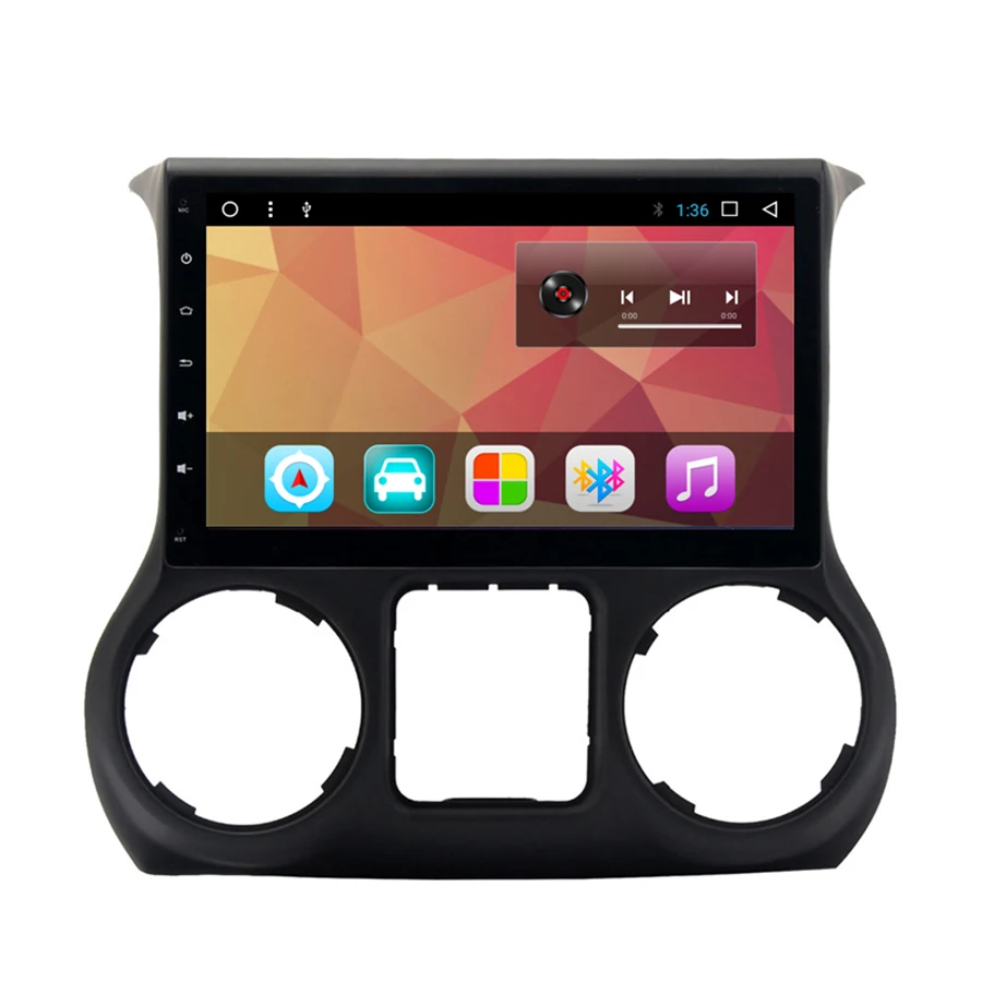 Discount Asvegen Android 7.1 Quad Core Car Radio GPS For jeep wrangler 2011-2017 With 2G RAM wifi 4G USB RDS Audio stereo 0