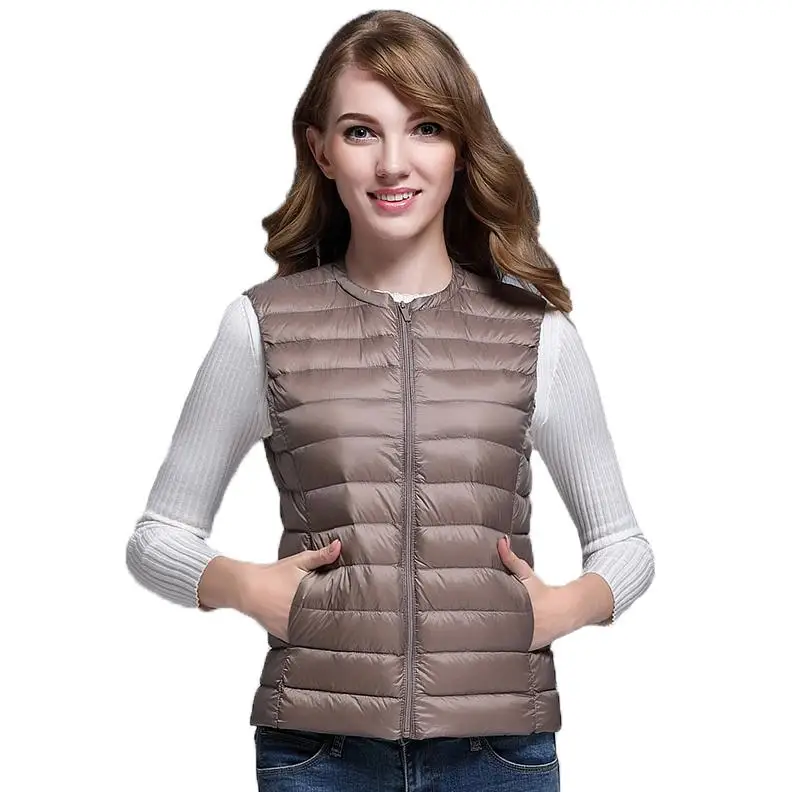 New Women 90% White Duck Down Vest 