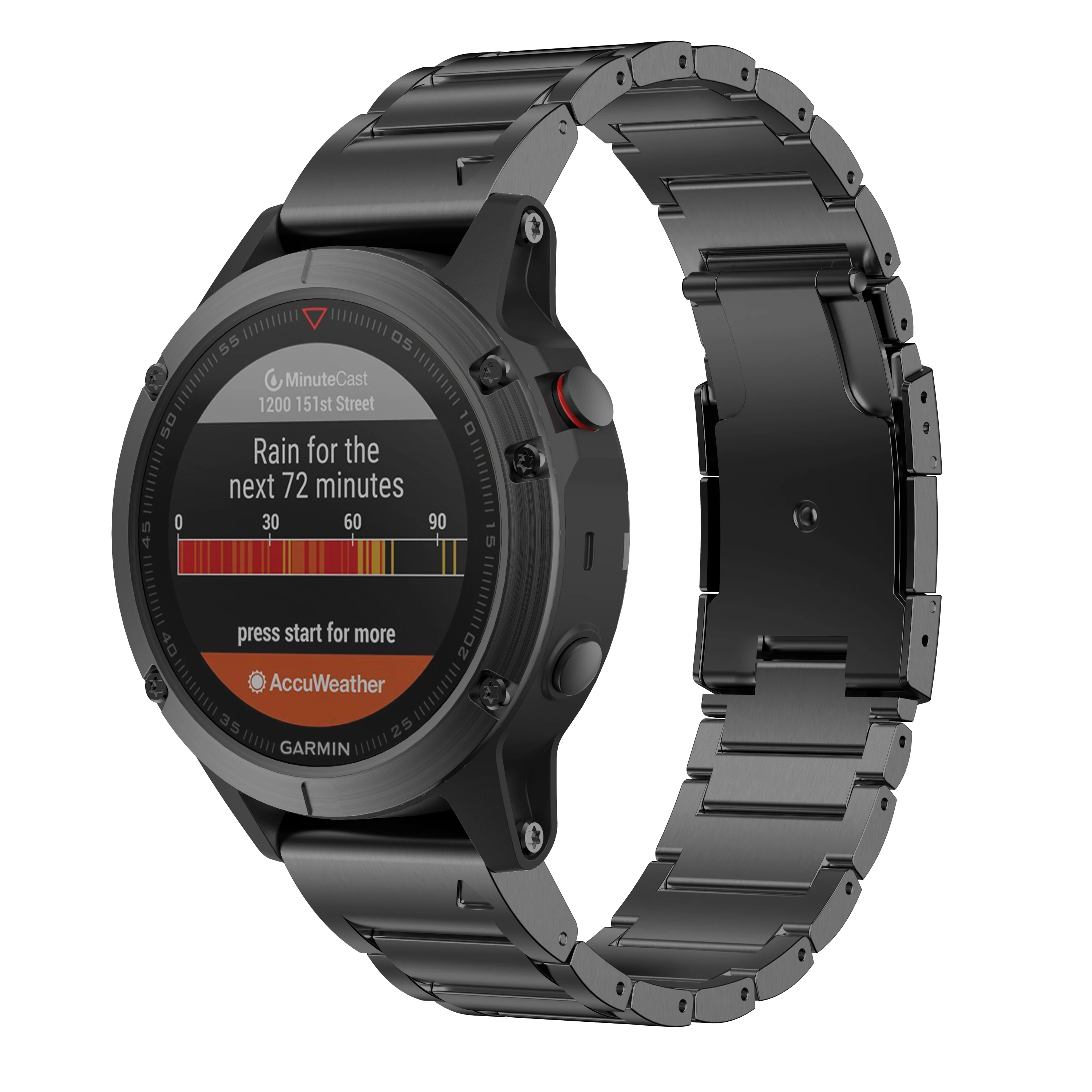 22 мм Wdith ремешок для часов Garmin Fenix 5/5 Plus/Fenix 6/6 Pro/Forerunner 935 ремешок из титанового сплава Qiuk подходит для браслета Garmin