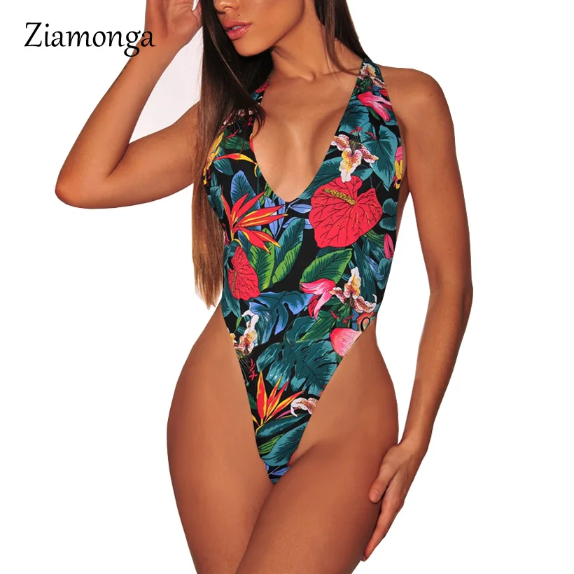 

Ziamonga 2018 Backless Summer Bodysuit Women Sexy Floral Printed Rompers Mini Playsuit Sleeveless Bodycon Harajuku Jumpsuits