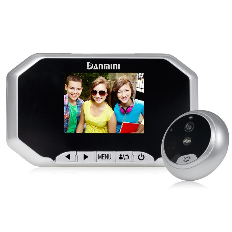 DANMINI 3,0 дюймов цифровой дверной звонок ЖК-экран 160 градусов глазок зритель наружная дверная камера Дверной глаз дверной звонок видео запись