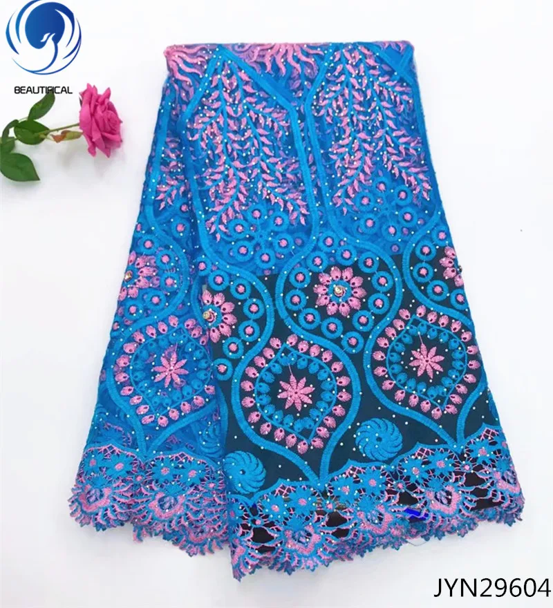 Buy BEAUTIFICAL tulle beaded lace fabric wholesale