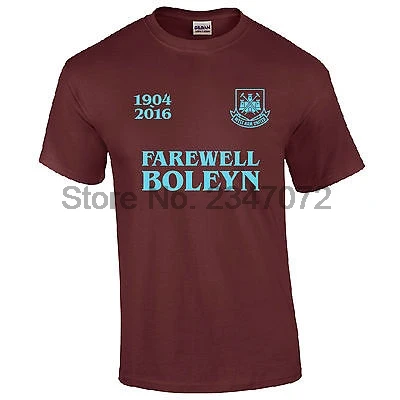 

Farewell Boleyn T-Shirt West Ham Ground Upton Park Hammers Tribute Mens Gift Top