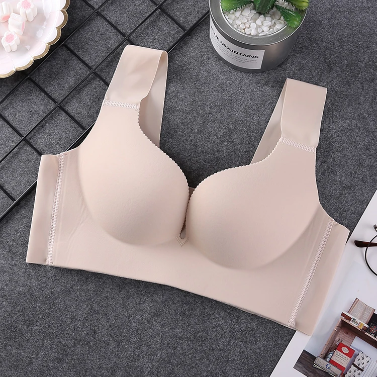 

Free Upgardd Deep V Push Up Women Underwear Seamless Bra Ice Silk Bra Seamless Bra Sleeping Sexy Bra For Women
