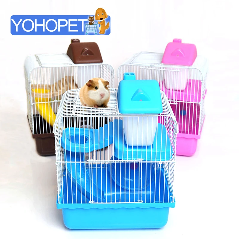 small pet Cages For Hamsters bed/House/Castle Deluxe Double hamster