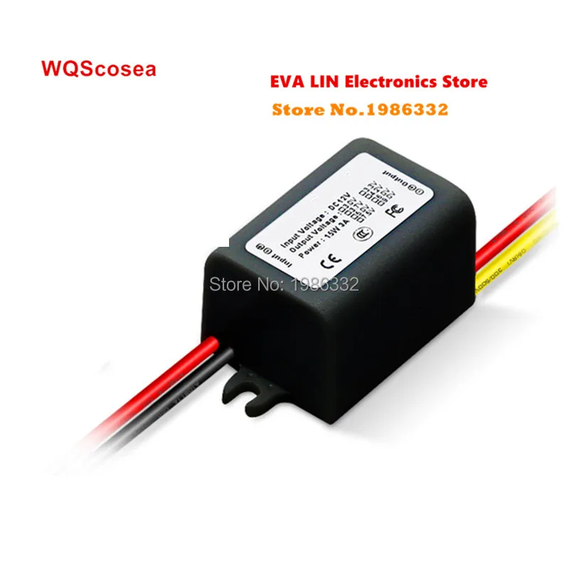 

WS16 DC DC Converter 12V Step Down to 9V 3A 15W Auto Volt Regulator Car Power Supply Module Waterproof