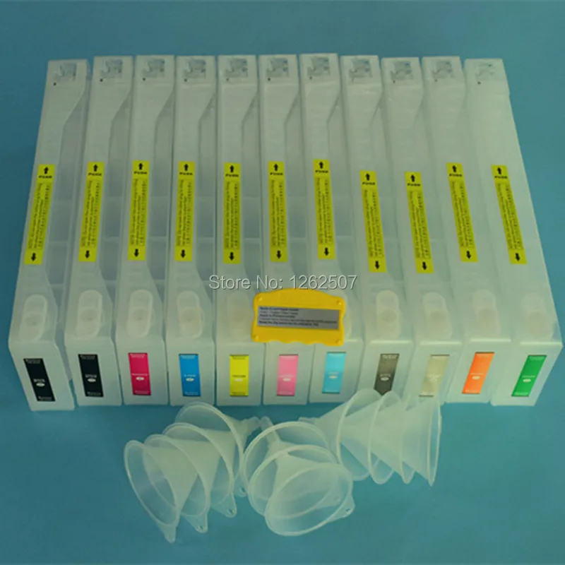 T6361 T5961 7900 9900 перезаправляемый картридж + Resetter воронки для Epson 700 мл чернила