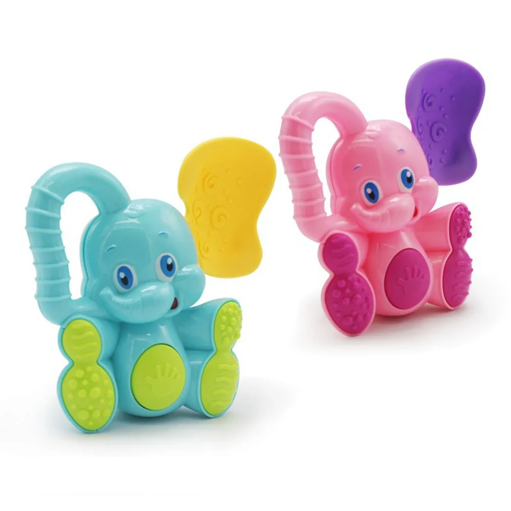

1Pcs Cartoon Animal Shape Plastic Hand Jingle Shaking Bell Rattles Baby Toddler Infant Sound Educational Teether Toys