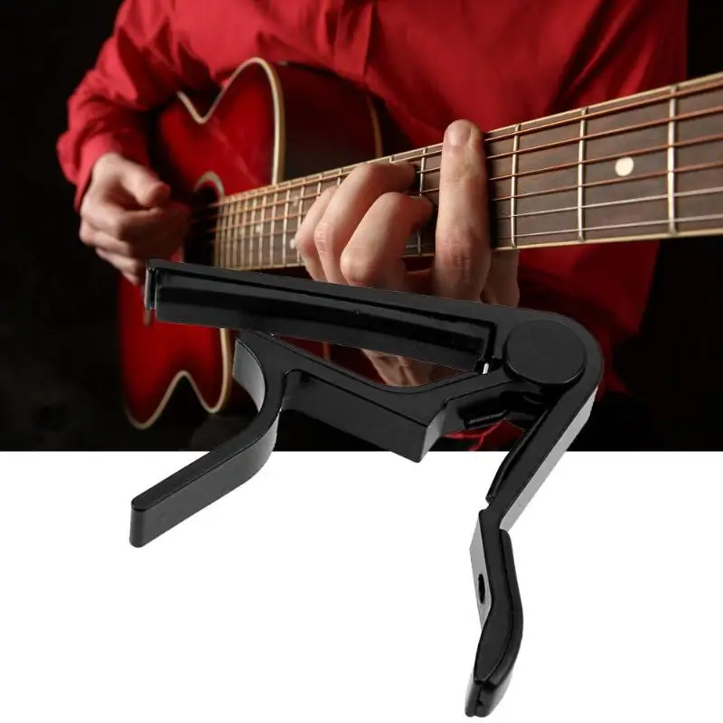 Аксессуары для гитары Алюминий сплава гитарный тюнер зажим Профессиональный Ключ Запуска Капо для акустической электромузыкальных