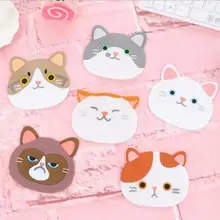 

Silicone Cat Placemats Coffee Cup Bar Mug Insulation Mat Pads Dining Table Coaster Mats Kitchen Coasters Table Decoration