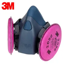 3 м 7501+ 2096 полулицевая маска многоразовый респиратор р100 респиратор с защитой от помех кислотный газ XK004