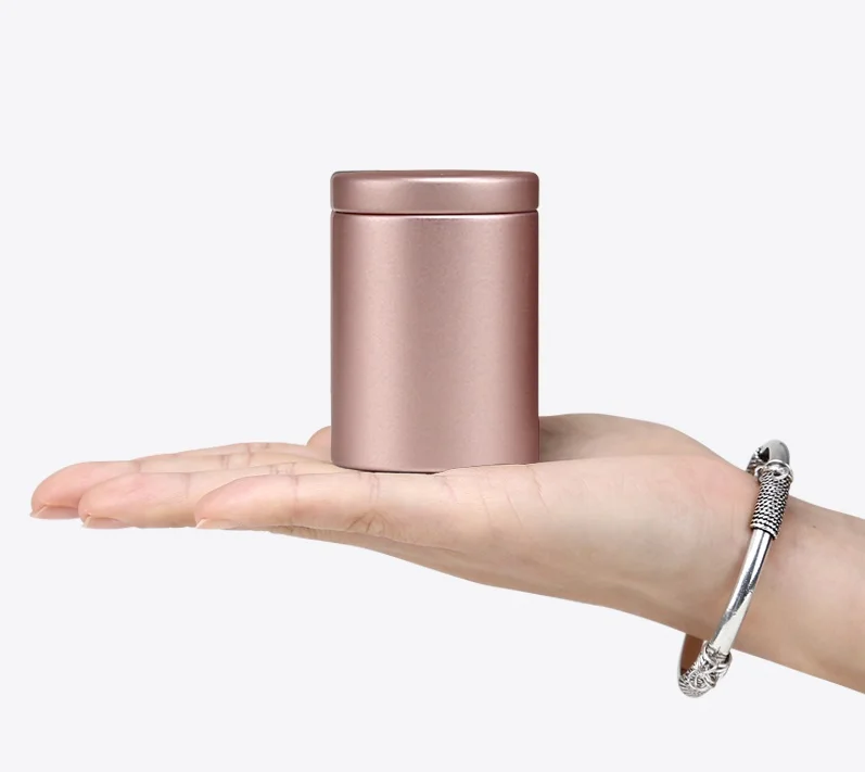 

New Arrival Round Mini lovely tea tin box hot-selling sealed caddy office home pill storage metal box 100pcs/lot