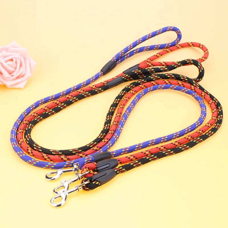 Top-Quality-Dog-Leashes-Strong-Nylon-Leads-Line-Colorful-Design-Style-Small-Large-Pets-Use-Dog