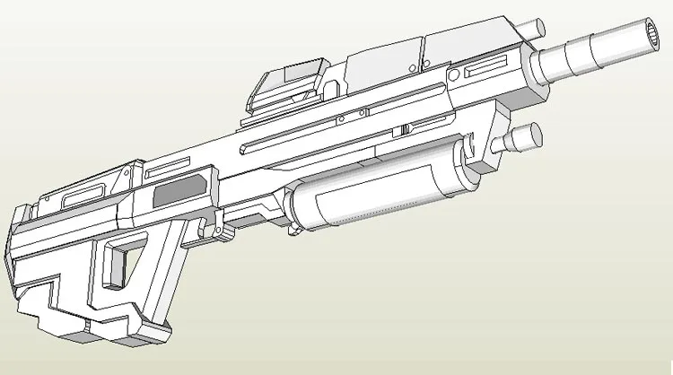 1:1 война человек Ma37 винтовка бумажная модель ручной DIY не может быть запущена бумажная Ремесленная игрушка