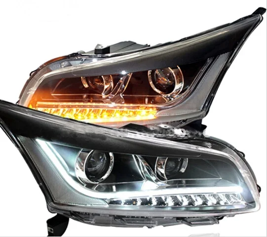 Бампер для chevrolet Cruze фары 2009 2010 2011 2012 2013 DRL биксеноновые линзы HI LO парковочные HID