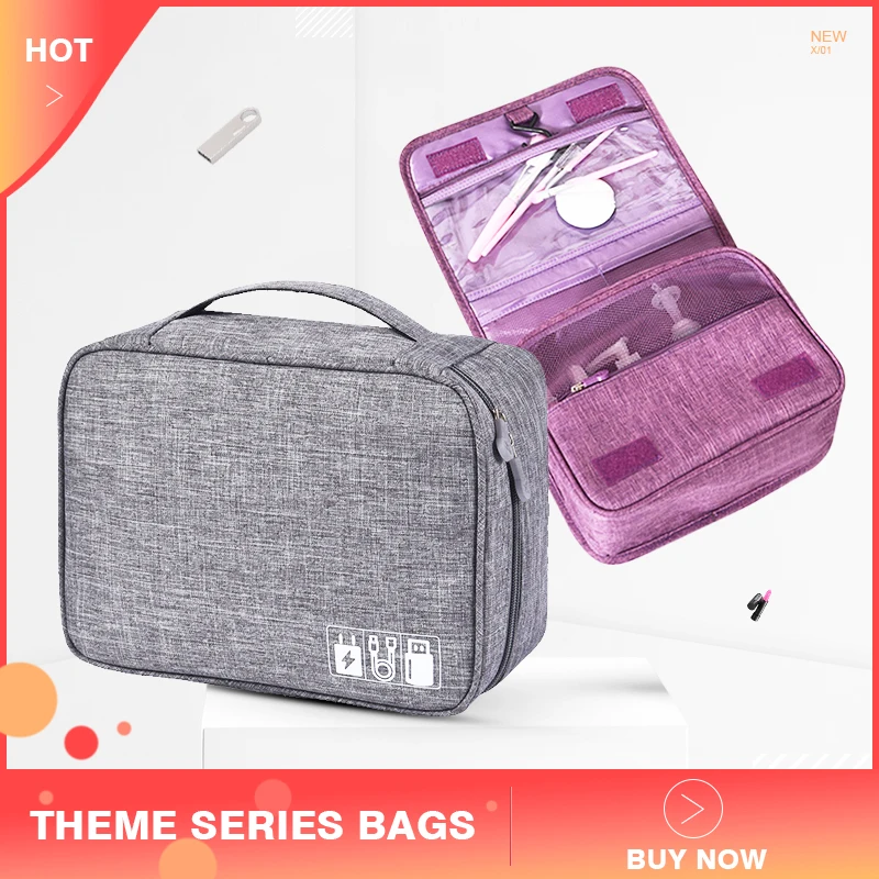 Men S Digital Cable Bag Portable Travel Gadgets Organizer