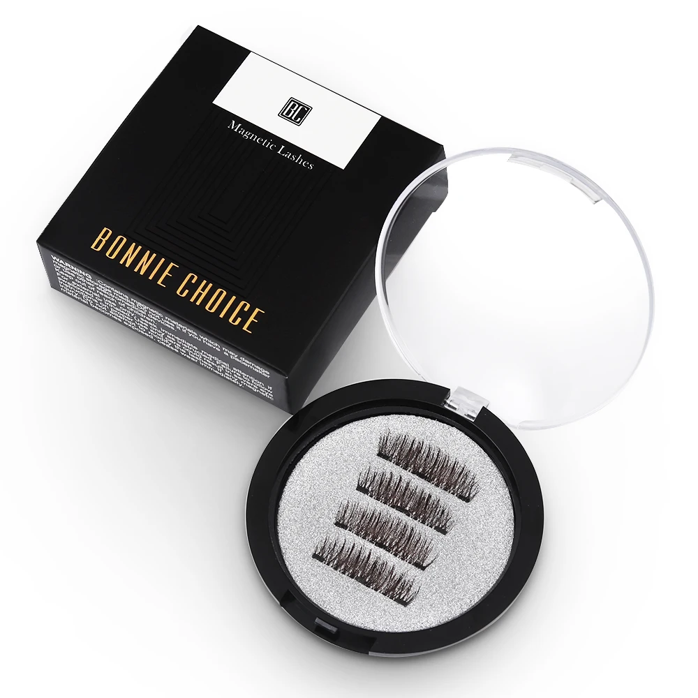 Магнитные ресницы BONNIE CHOICE 3 магнита магнитные Натуральные Искусственные с