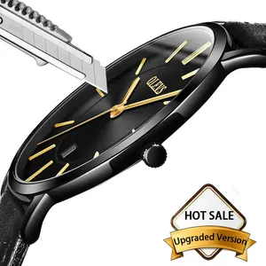 Ultra Thin Casual Male Wristwatch Black Leather Mens Watches Business Date Quartz Man Watch Waterproof Men Clock montre homme Ultra Thin Casual Male Wristwatch Black Leather Mens Watches Business Date Quartz Man Watch Waterproof Men Clock montre homme