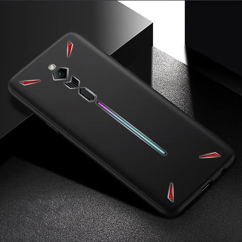 Чехол для ZTE nubia Red Magic 3 3S черный мягкий чехол из ТПУ с полным покрытием закаленное