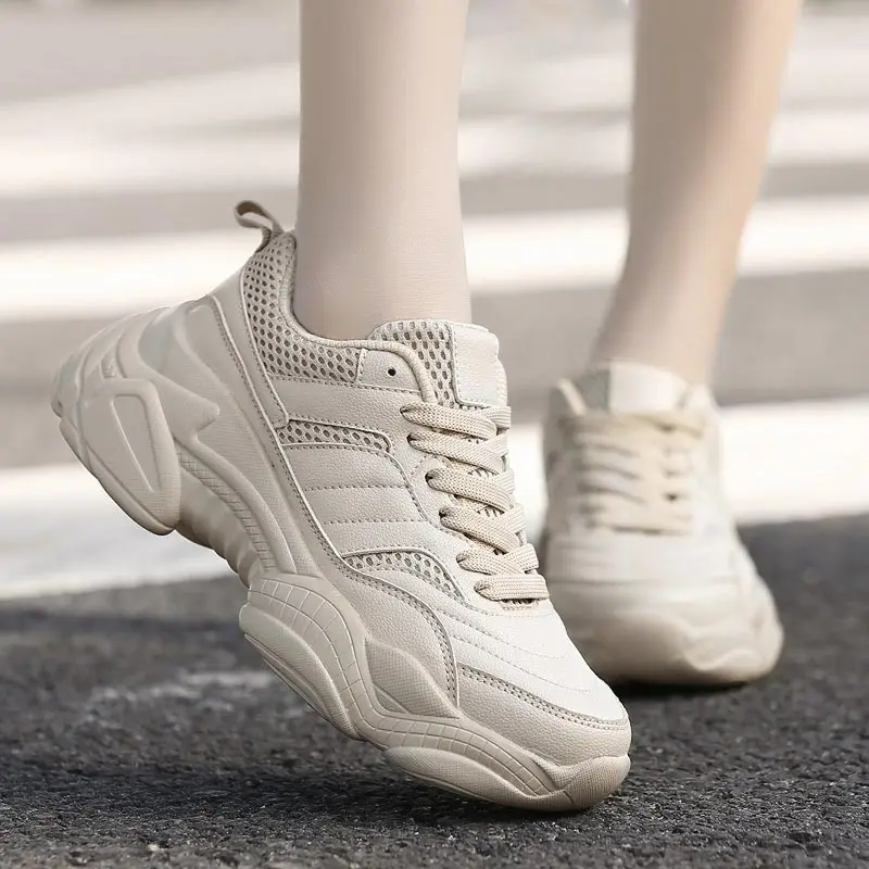 Platform Chunky Women Running Shoes Sports Female Sneakers Sporty Woman Sport Shoes Dad Thick Soles Big Harajuku Beige Gym C-267 Platform Chunky Women Running Shoes Sports Female Sneakers Sporty Woman Sport Shoes Dad Thick Soles Big Harajuku Beige Gym C-267