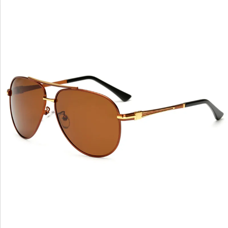 Мужские солнцезащитные очки Классические поляризационные солнцезащитные очки для вождения металлические дизайнерские очки солнцезащитные очки по рецепту большая коробка UV400 869