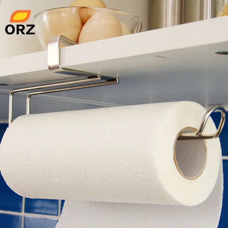 Akeny Magnetic Paper Towel Roll Holder Storage Rack for Kitchen Bathroom Refrigerator