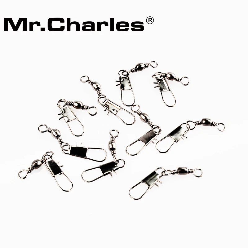 

Mr.charles lure connector 4# 5# 6# 7# 8# 9# 10# 12# 50PCS/lot Rollwirbel iron