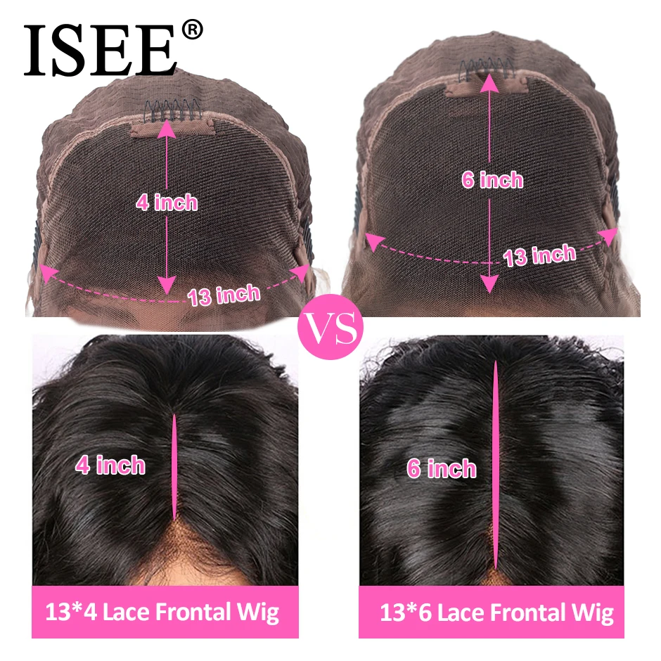 Online Straight Lace Front Wigs For Women 24 26 Inch ISEE HAIR Wigs 150%Density 13X4 13X6 Malaysian Straight Lace Front Human Hair Wigs