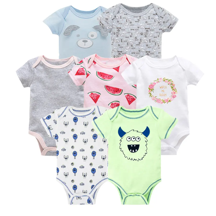 Детская одежда для новорожденных kavkas vetement bebe 7 шт./лот лето 2019|Ползунки малышей| |