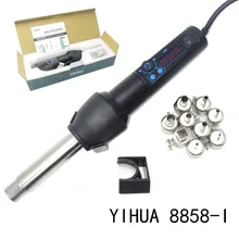 Горячая YIHUA8858-I 220 В/ЕС 650 Вт ЖК-Регулируемая электронная Тепловая фена паяльная станция IC SMD BGA