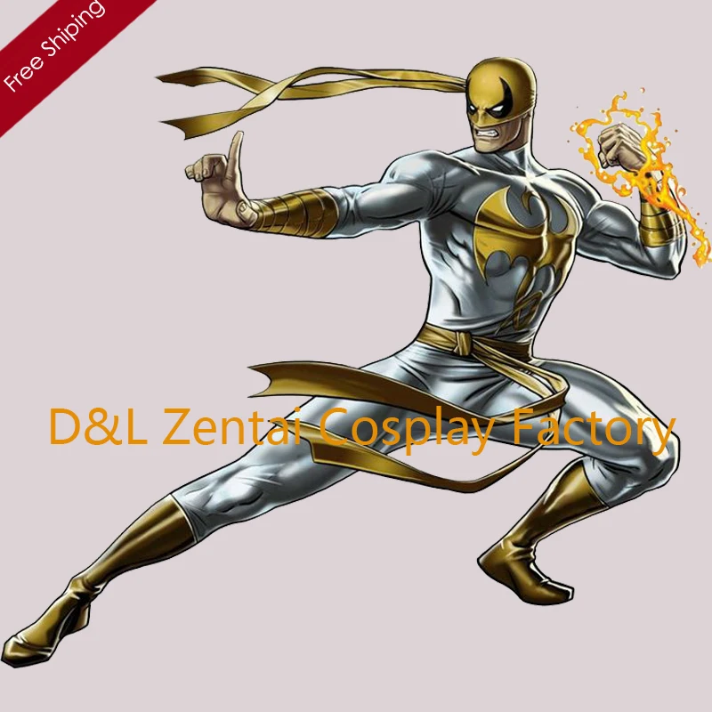 Бесплатная доставка DHL Ultimate X men Железный кулак костюм супергероя зентай Косплей
