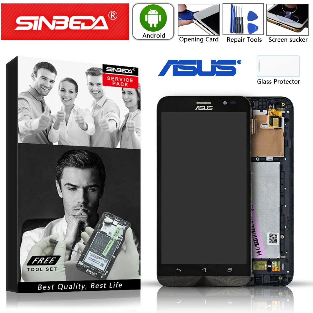 

5.5" Original Display For Asus Zenfone GO ZB552KL X007D LCD Touch Screen with Frame For Asus Zenfone GO ZB552KL Display Replace