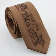 Yibei Coachella Бизнес Галстуки ручной работы черные обтягивающие Пейсли Средства ухода за кожей Шеи Галстуки Свадебные коричневый границы узкий Cravatta модные тонкие Средства ухода за кожей Шеи Галстук