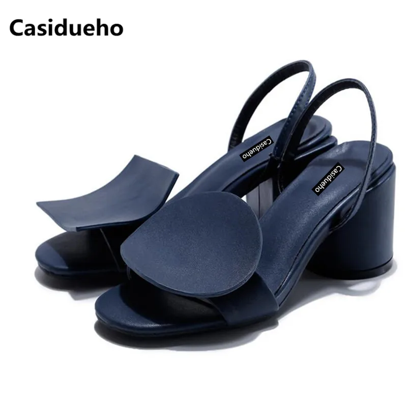 Бренд Дизайн Римские сандалии Для женщин насосы круглый каблуки Slip-on Женская
