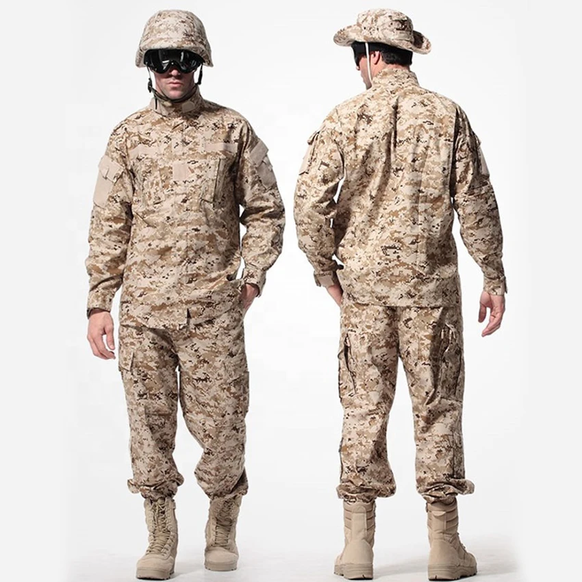 

WW2 ACU Camouflage Military Uniform High Quality Desert CP Man Army Suit Tactical Jacket Combat Pants Hunting Security Costumes