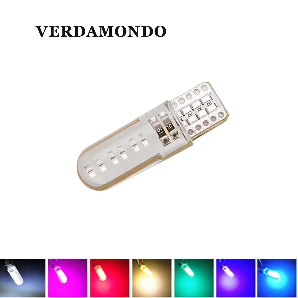 T10 W5W LED 194 COB силиконовый корпусветодиодный светодиодные лампы s Автомобильные