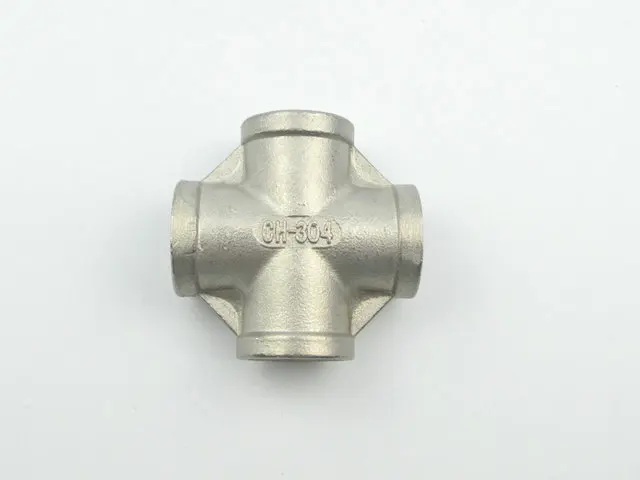 

304 SS Cross, four-way connection - 1/2" Female BSP Beer Brew Fitting, Brewer Hardware, Hombrew Pipe fitting