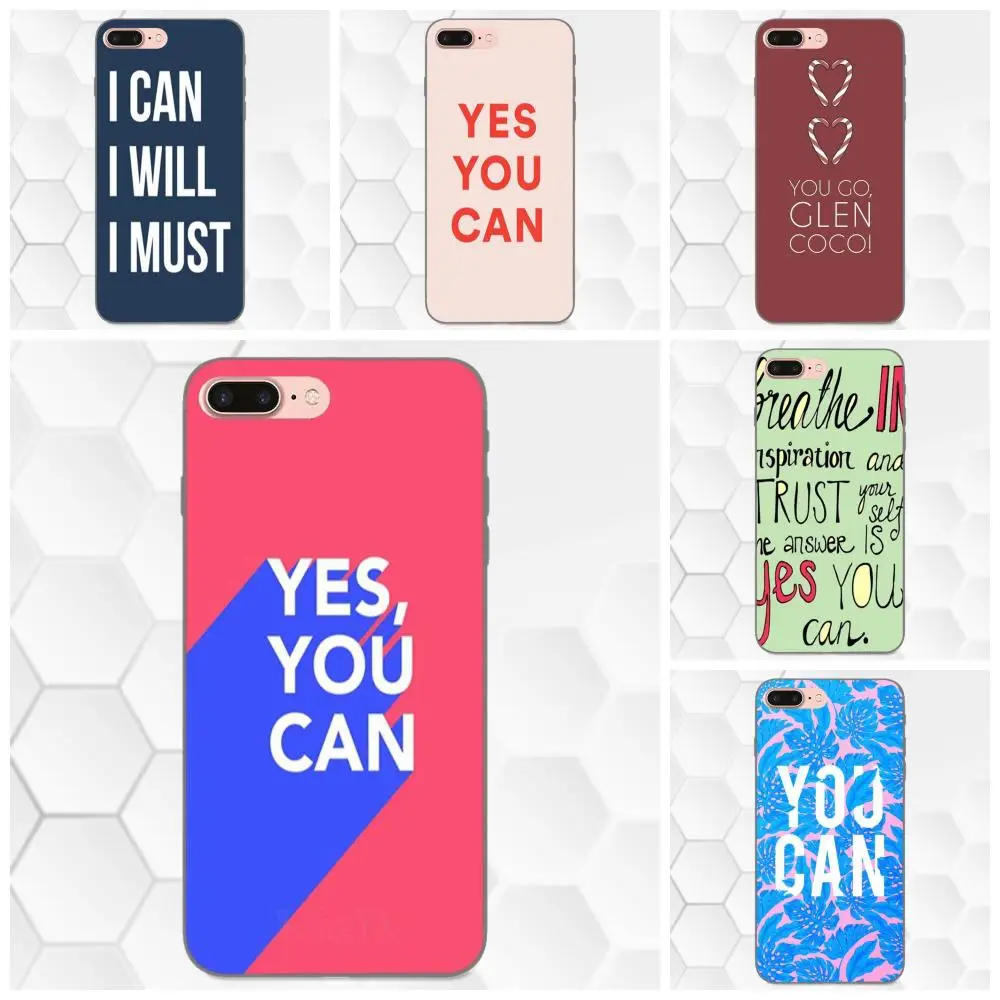 Мягкий ТПУ Модный чехол для Apple iPhone 4 4S 5 5S SE 6 6S 7 8 Plus X XS Max XR Да вы можете
