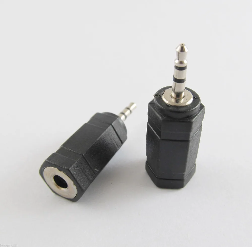 1pcs Stereo 2.5mm Male Plug To 3.5mm Female Nickel Audio Converter Jack Adapter on Aliexpress 